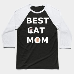 Best Cat Mom Baseball T-Shirt